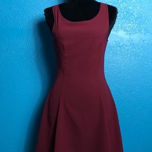 Burgundy dress